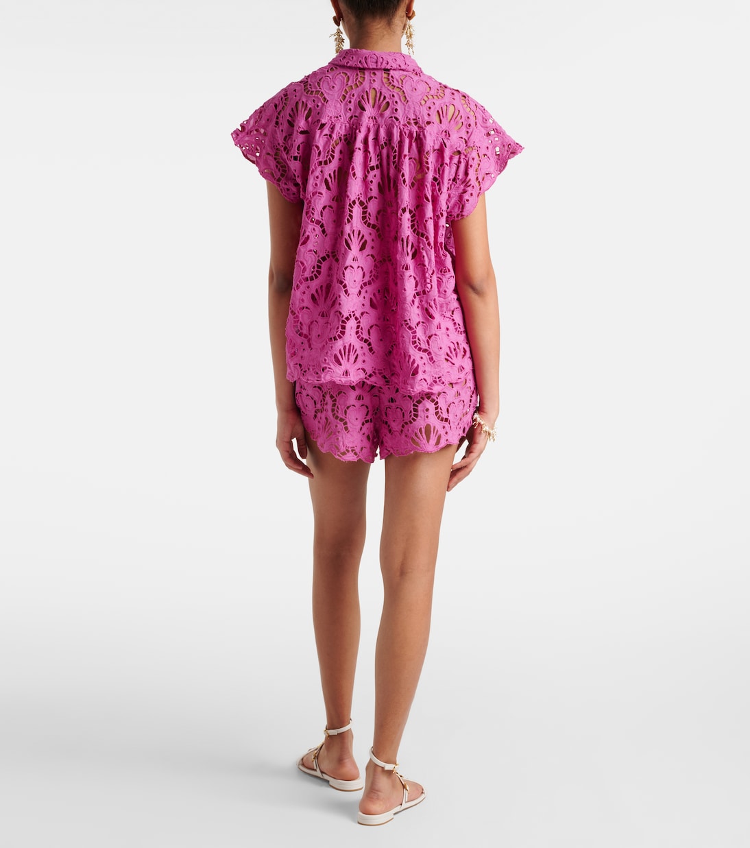 Hemd aus Baumwollspitze | Farm Rio