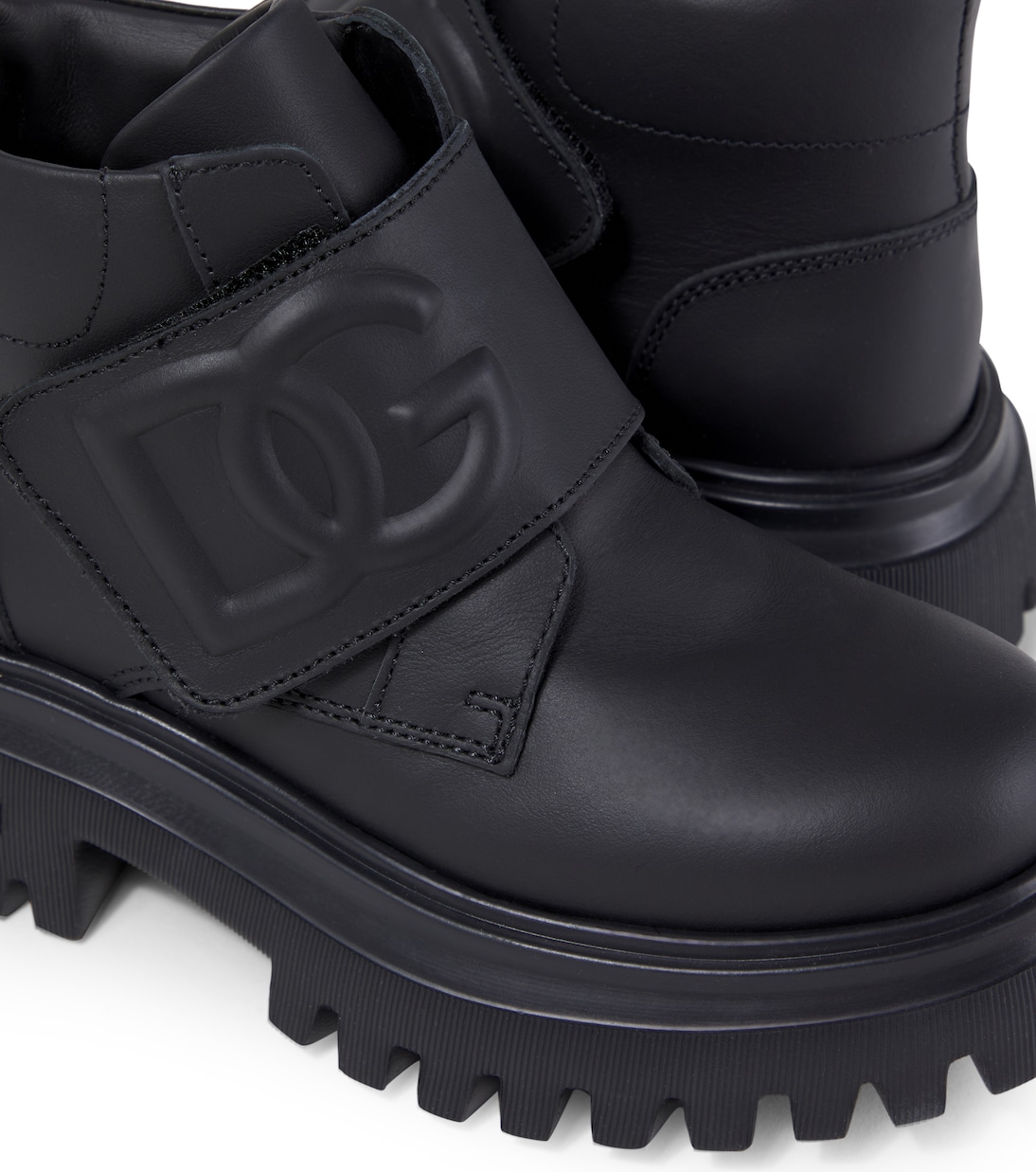 Botas DG de piel grabada | Dolce&Gabbana Kids