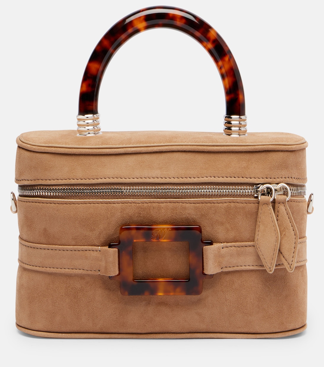 Schultertasche Vanity Mini aus Veloursleder | Roger Vivier
