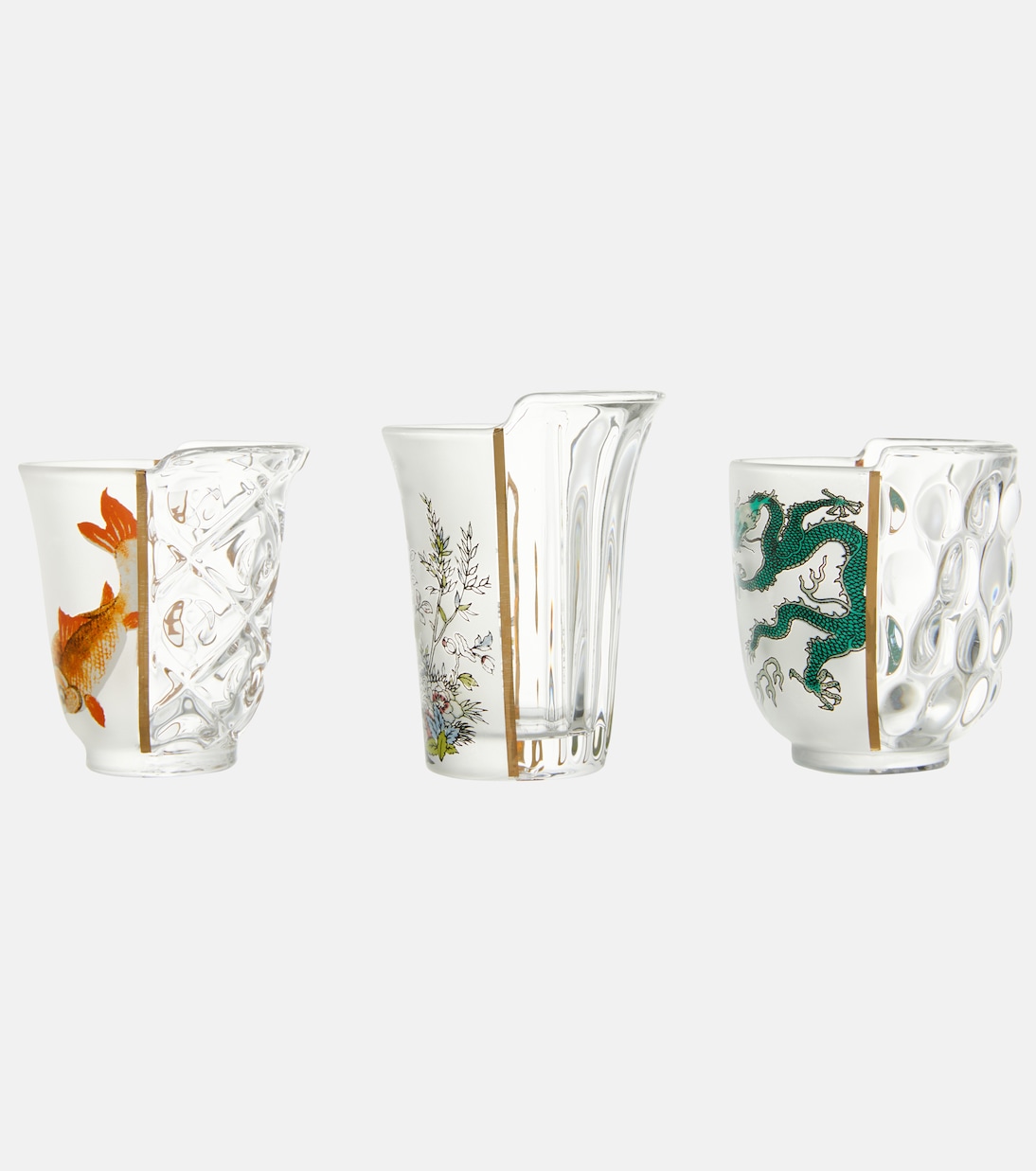 Hybrid Aglaura set of 3 glasses | Seletti