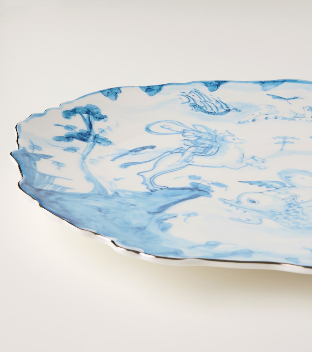 x Diesel Living Classics on Acid porcelain tray | Seletti