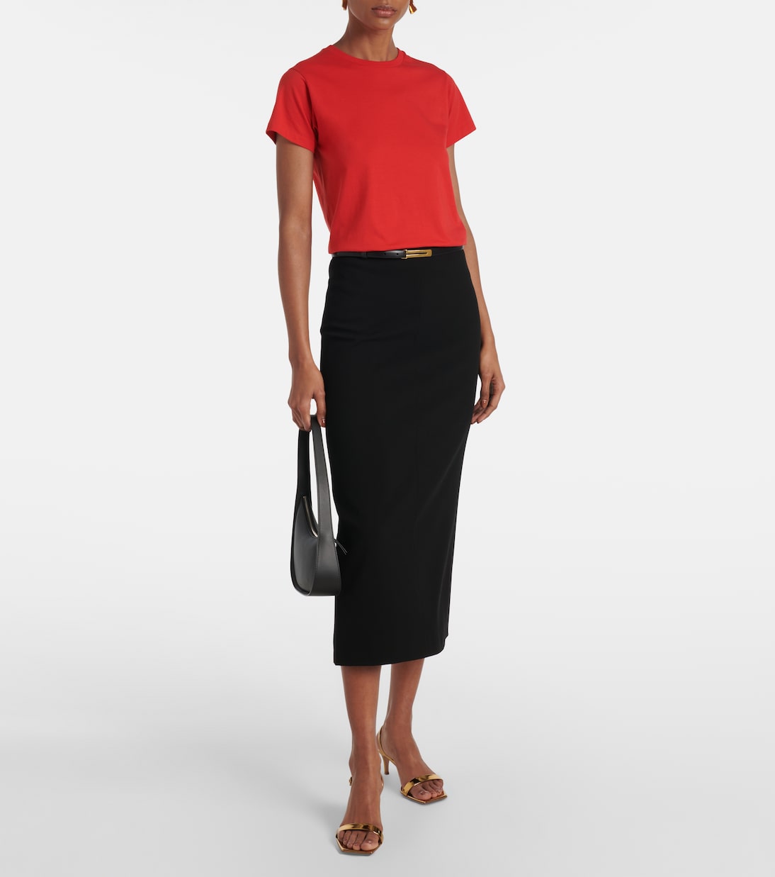 Sandalen Ribbon 55 aus Metallic-Leder | Gianvito Rossi