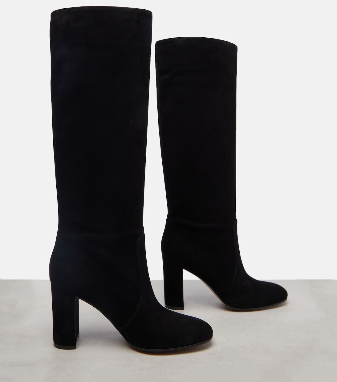 Glen 85 suede knee-high boots | Gianvito Rossi