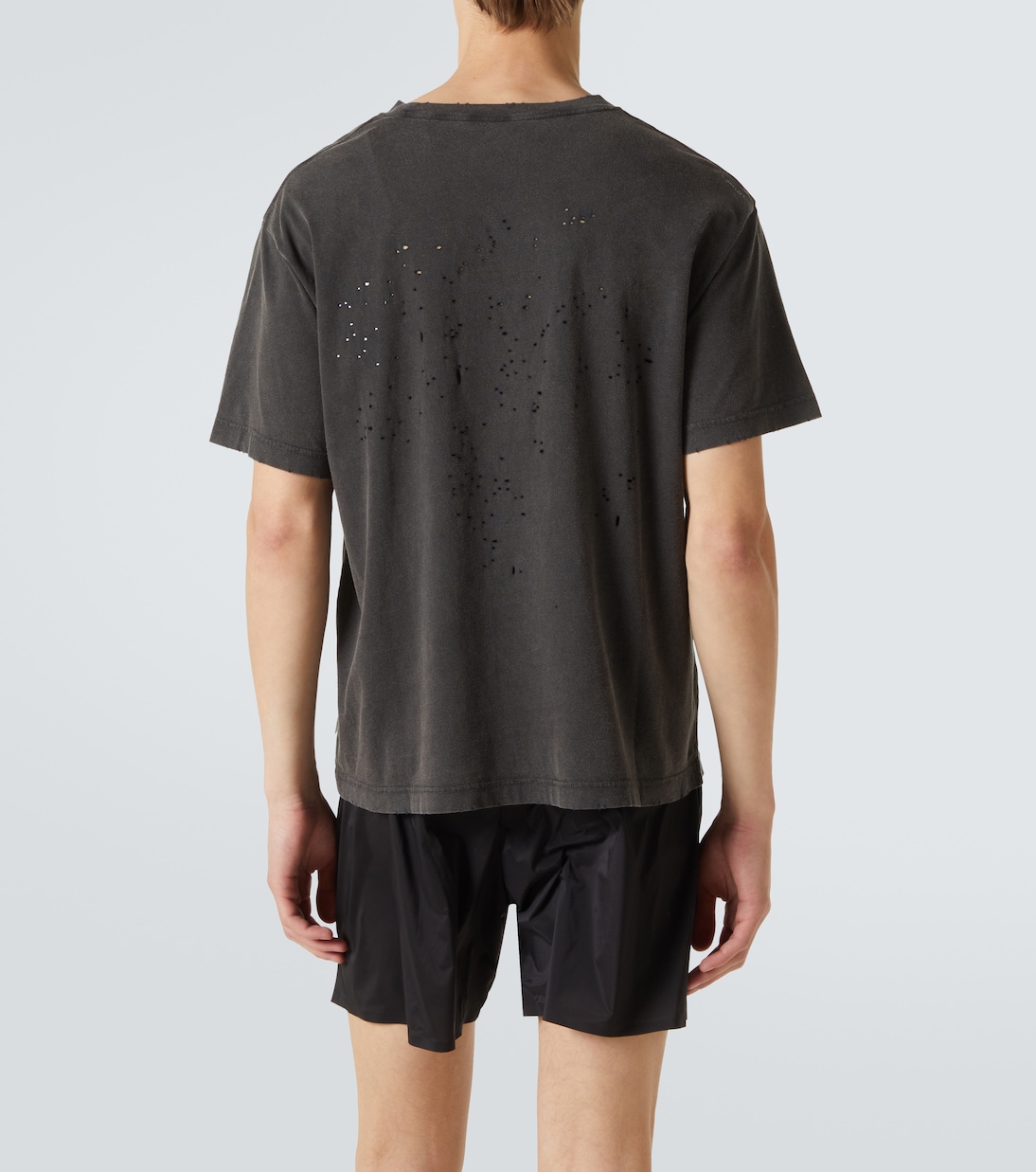 MothTech distressed cotton jersey T-shirt | Satisfy