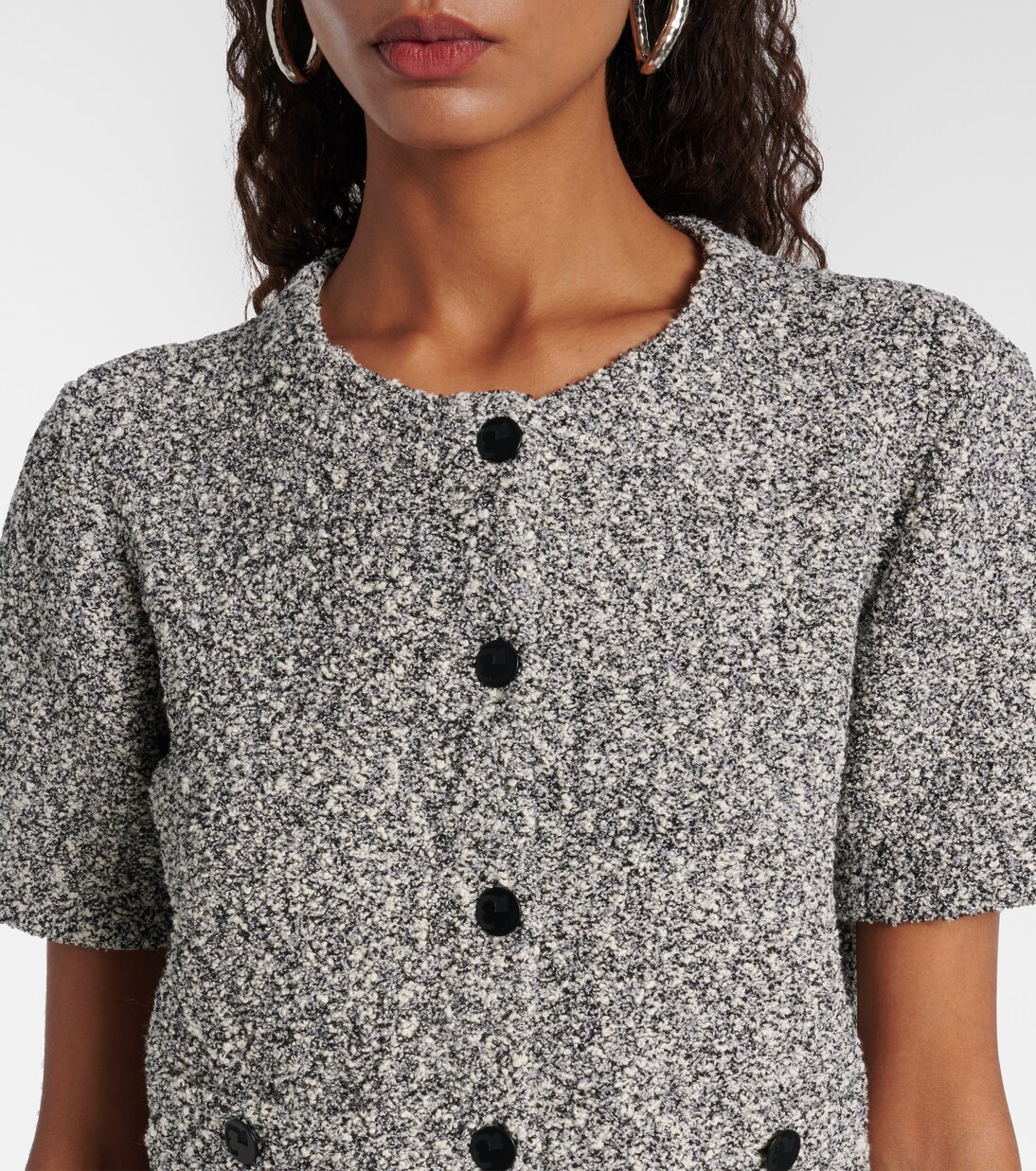 Cropped tweed top | Tory Burch