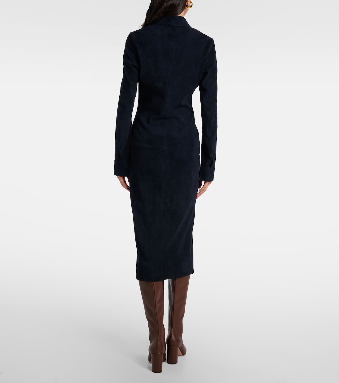 Robe chemise Becky en daim | Stouls