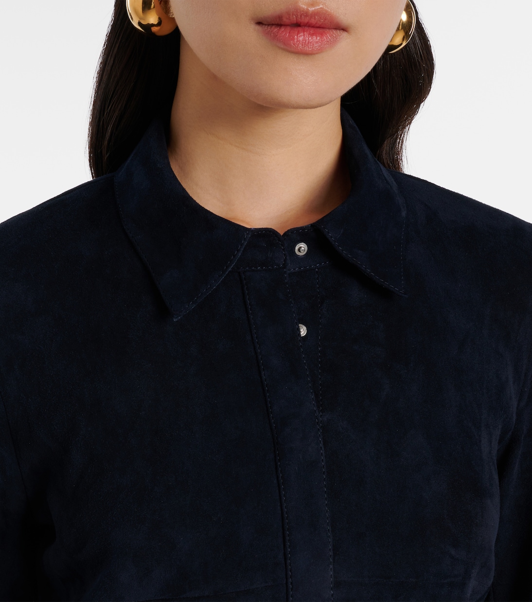 Robe chemise Becky en daim | Stouls