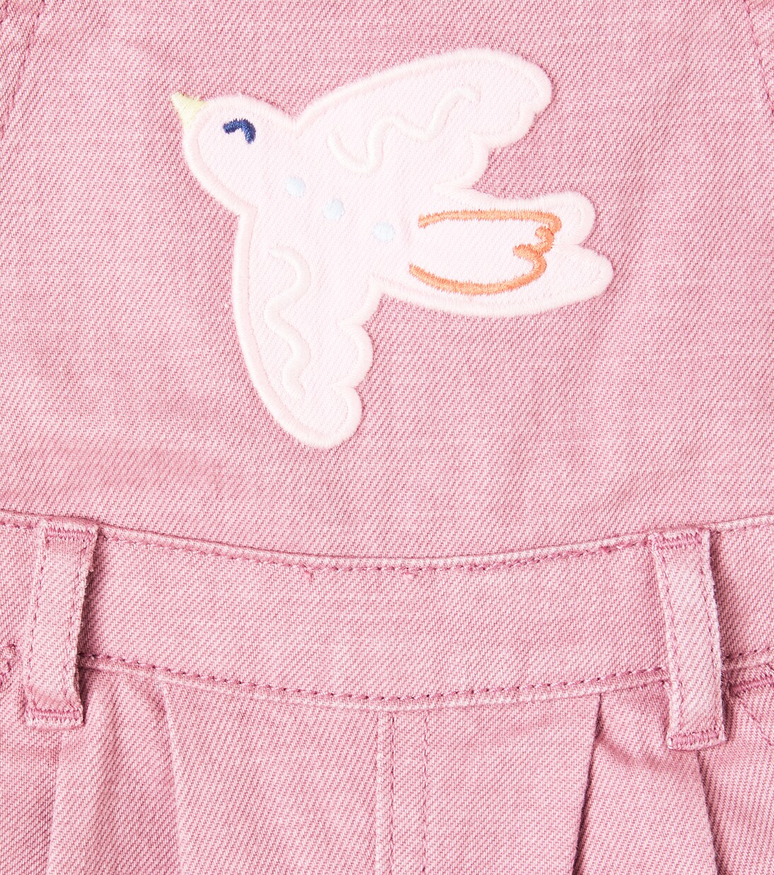 Baby embroidered denim overalls | Stella McCartney Kids