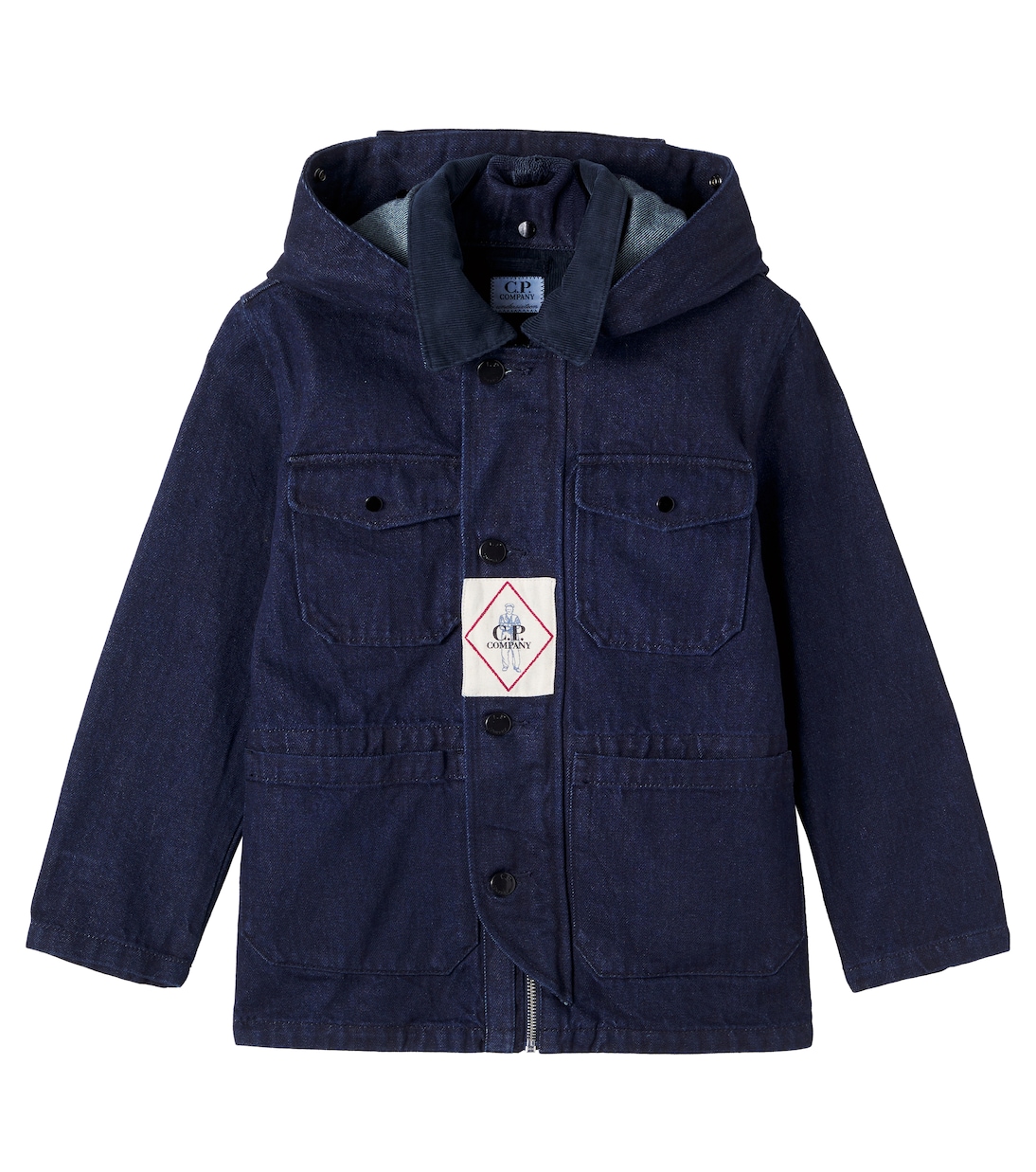 Chaqueta de denim de algodón con logo | C.P. Company Kids