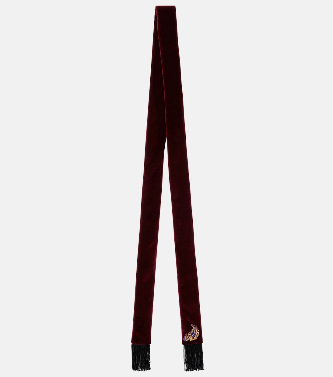 Verzierter Schal aus Baumwollsamt | Etro