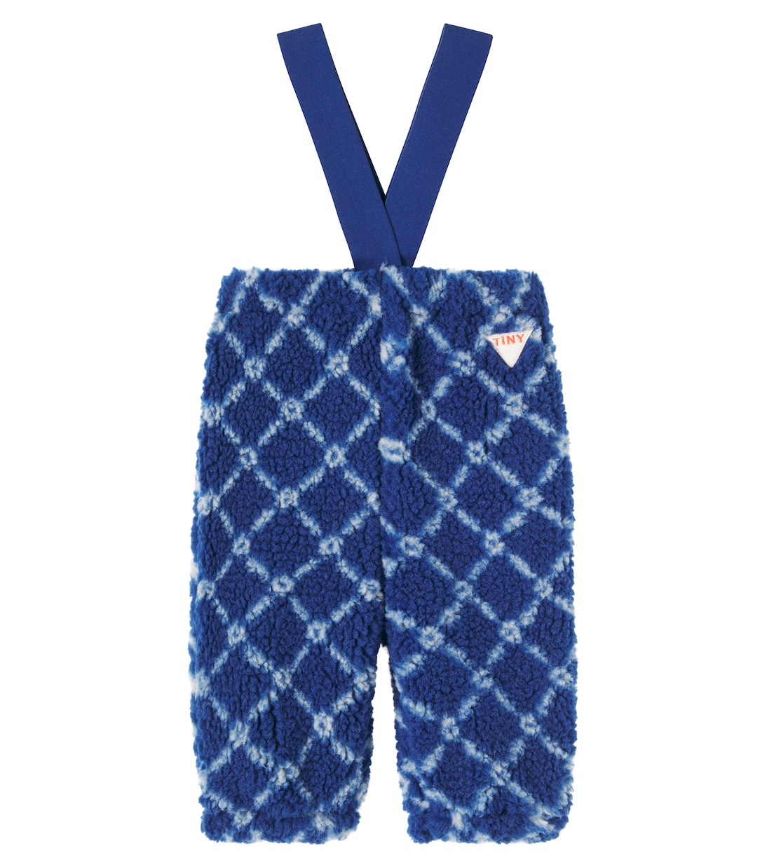 Baby Flower checked fleece pants | Tinycottons