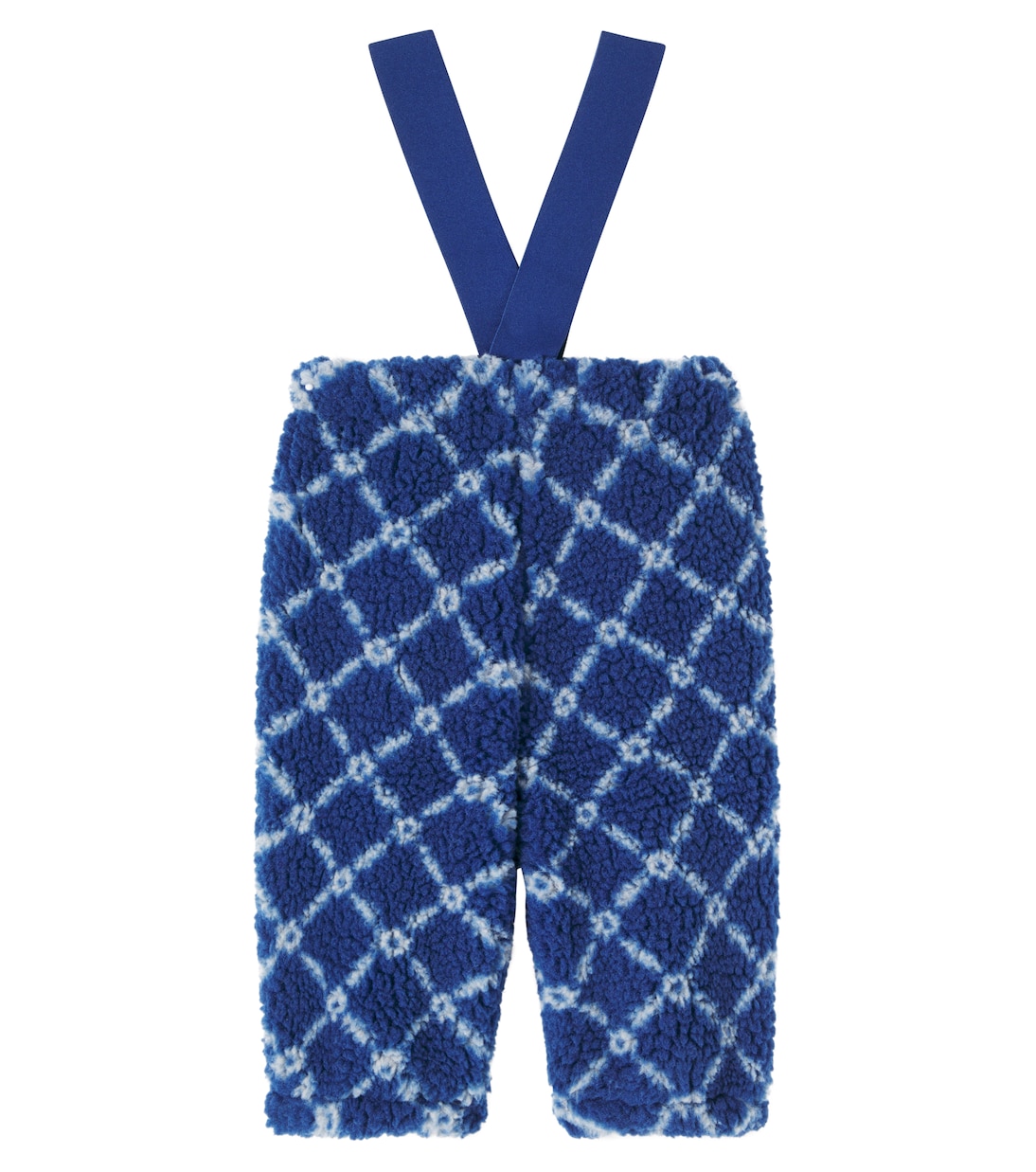 Baby Flower checked fleece pants | Tinycottons