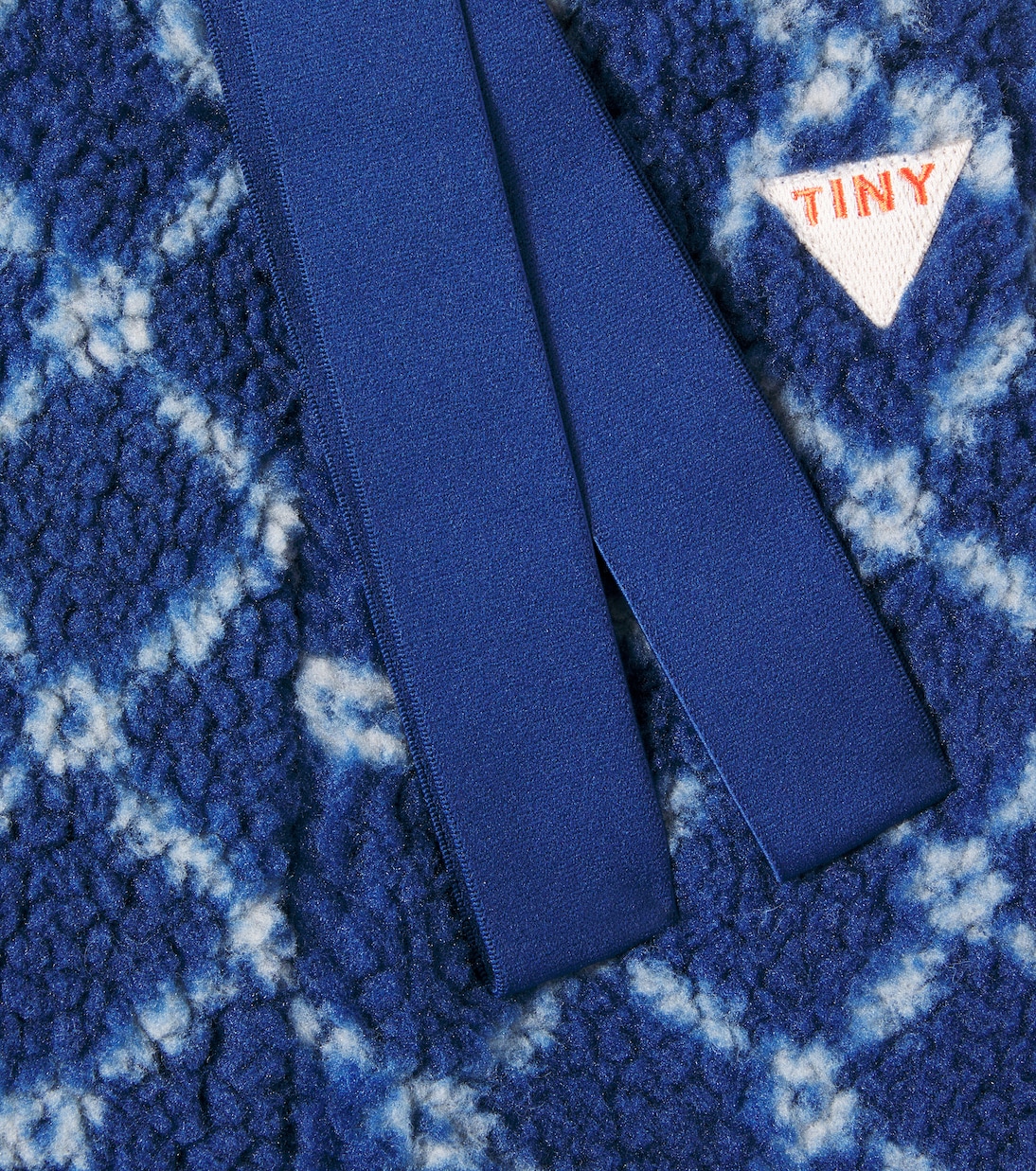 Baby Flower checked fleece pants | Tinycottons