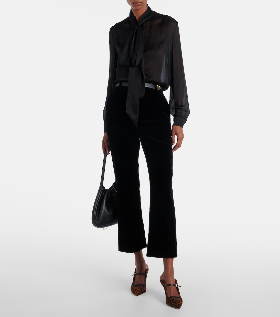 Mules Gala 70 en cuir façon poulain à motif léopard | Malone Souliers