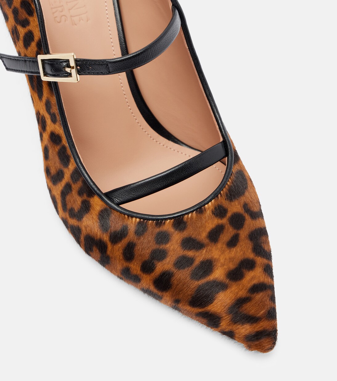 Mules Gala 70 en cuir façon poulain à motif léopard | Malone Souliers