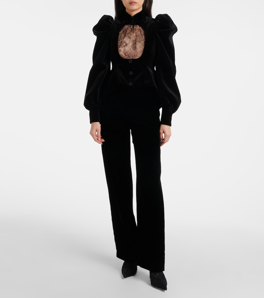 Top en dentelle à fleurs | McQueen