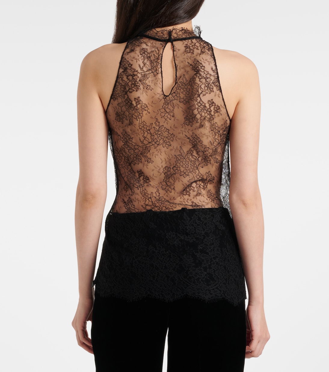 Top en dentelle à fleurs | McQueen