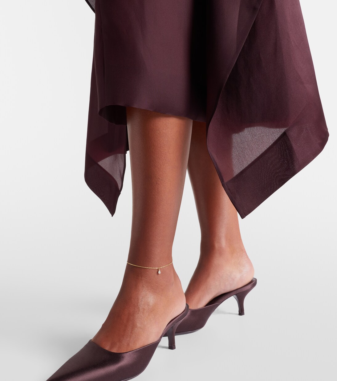 Fußkettchen aus 18kt Gelbgold (750/1000) mit Diamant | Anita Ko