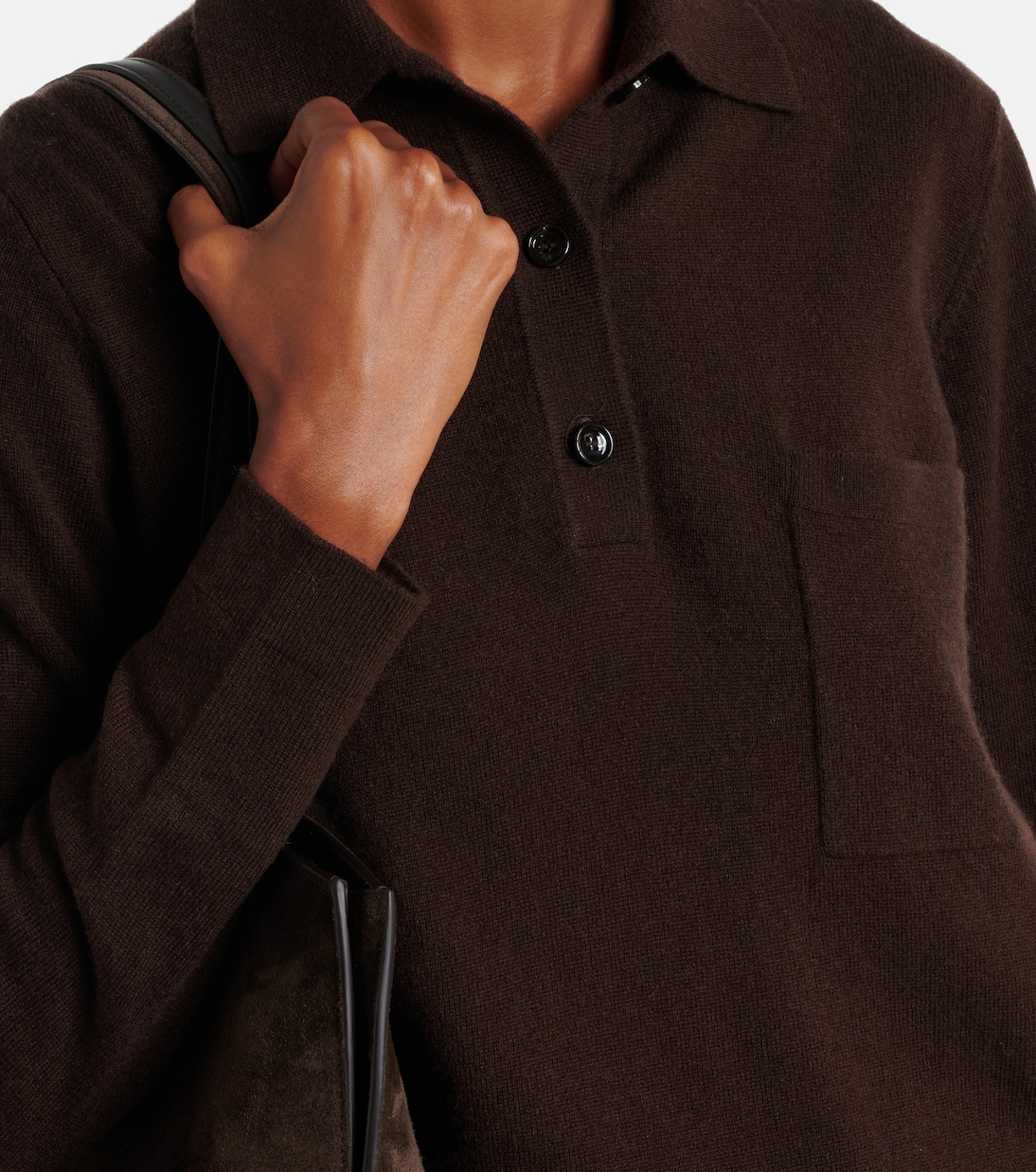 Wool and cashmere polo sweater | Jardin des Orangers