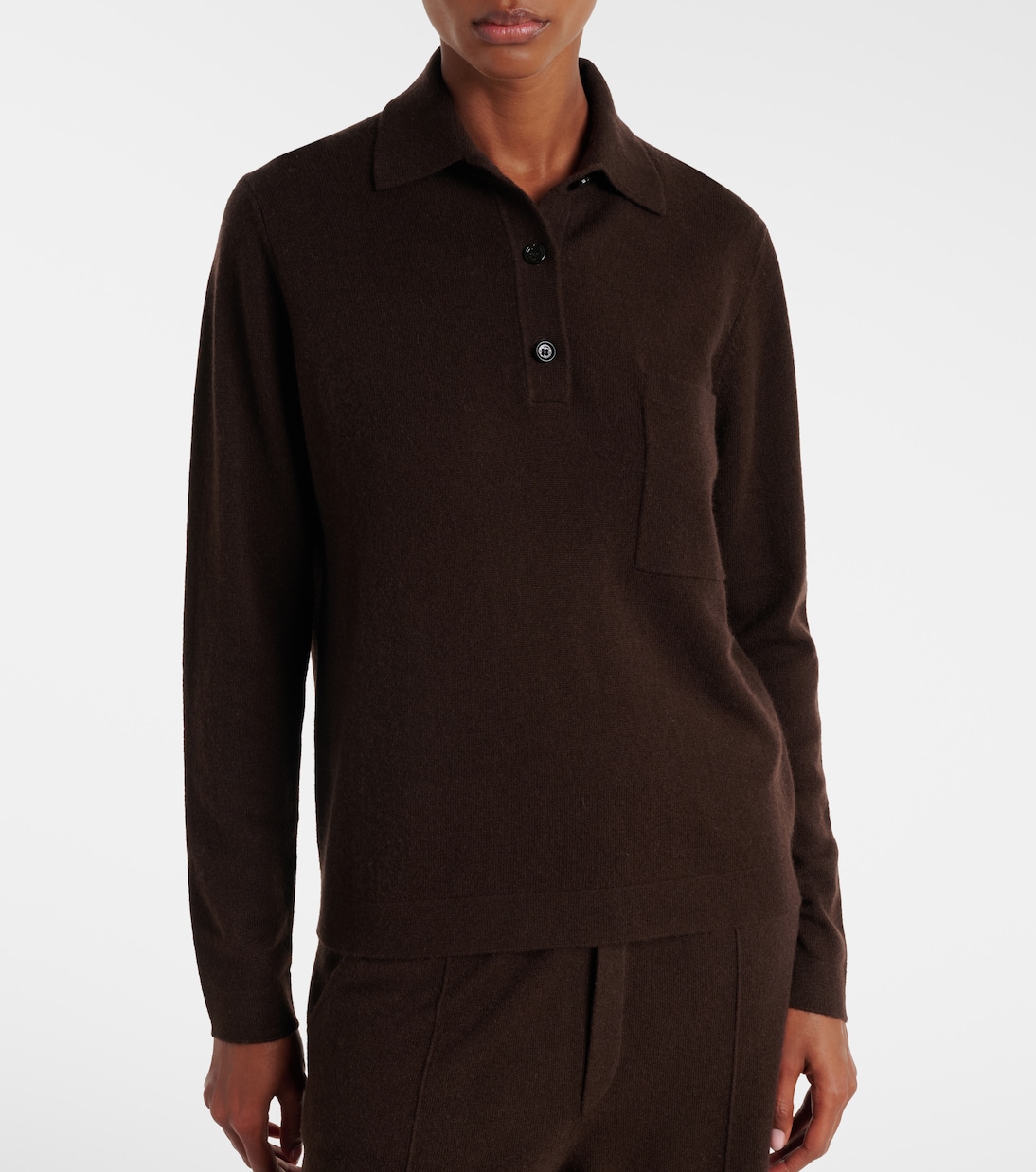 Wool and cashmere polo sweater | Jardin des Orangers