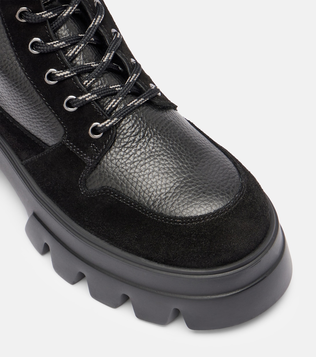 Schnürstiefel Sapporo aus Leder mit Veloursleder | Bogner