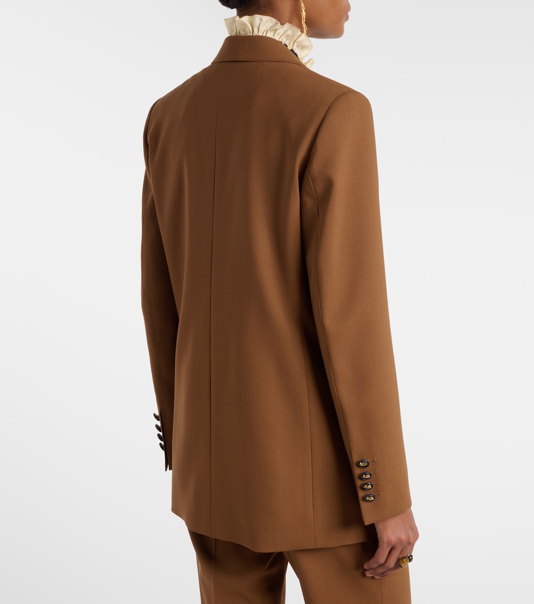 Double-breasted wool-blend blazer | Etro