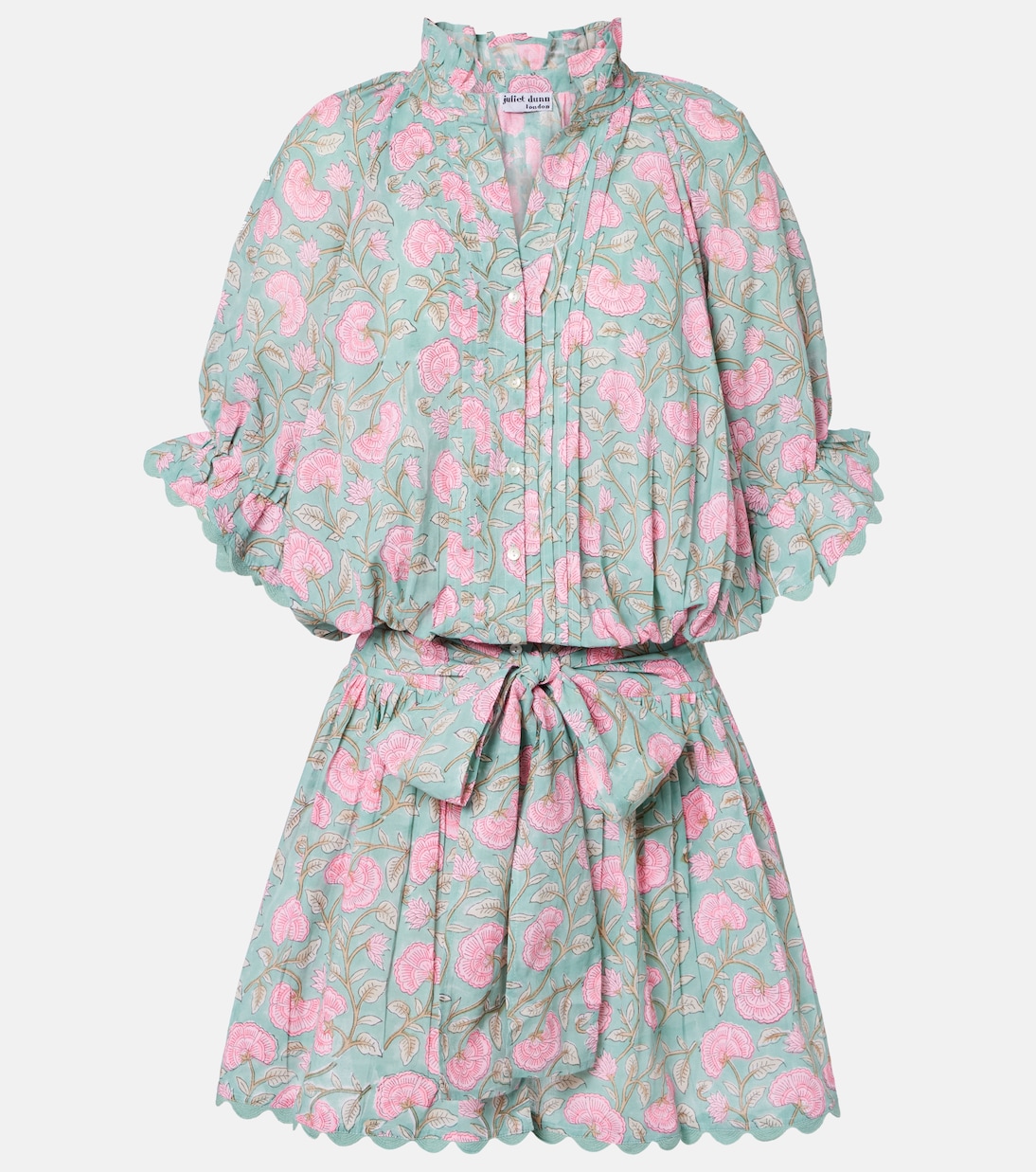 Floral cotton minidress | Juliet Dunn
