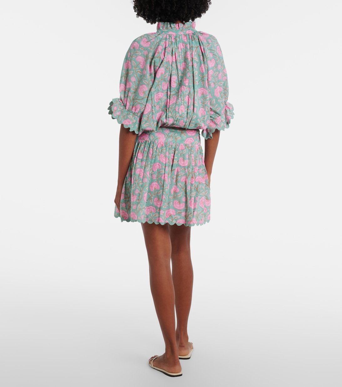 Floral cotton minidress | Juliet Dunn