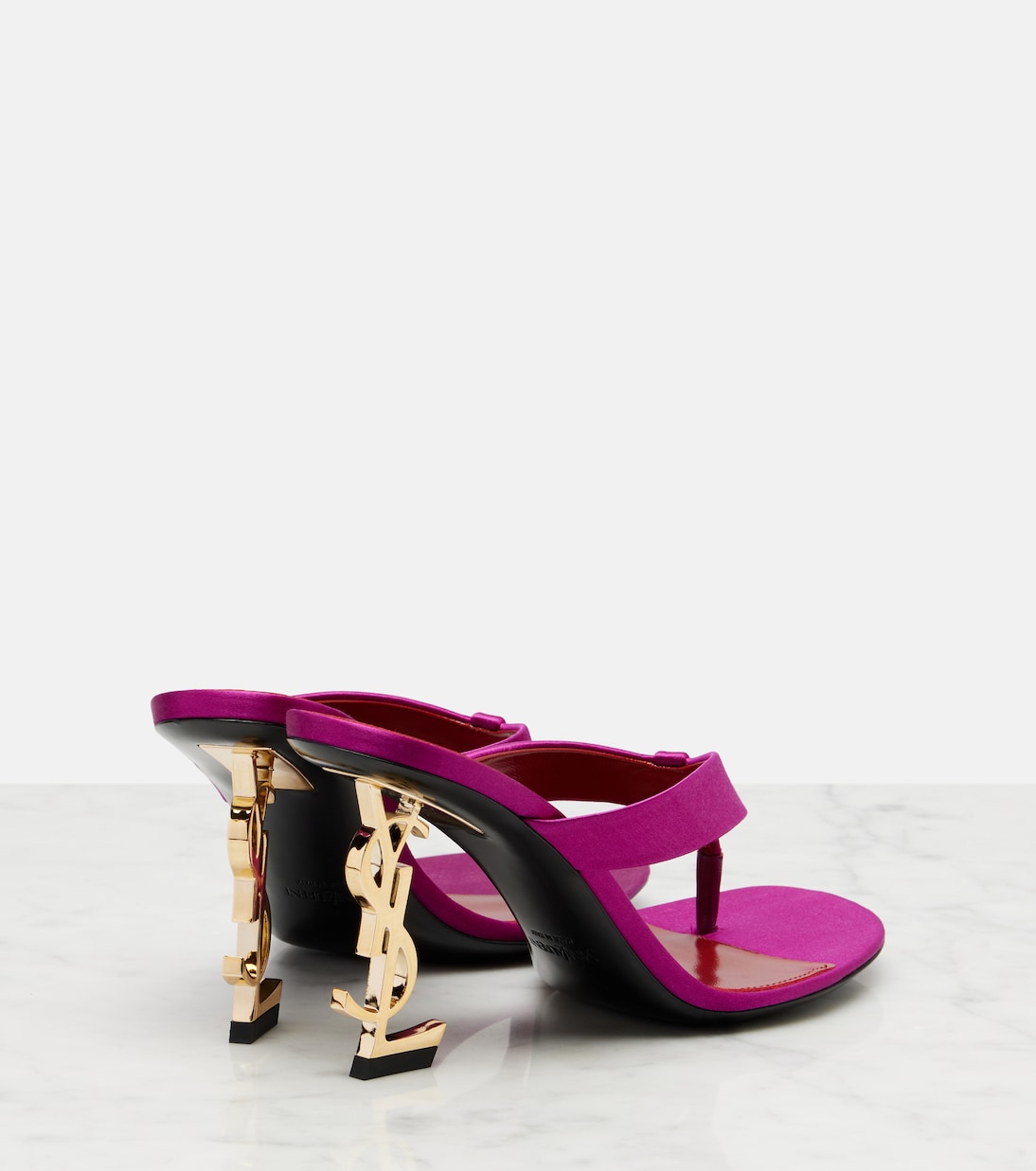 Sandalen Opyum aus Satin | Saint Laurent