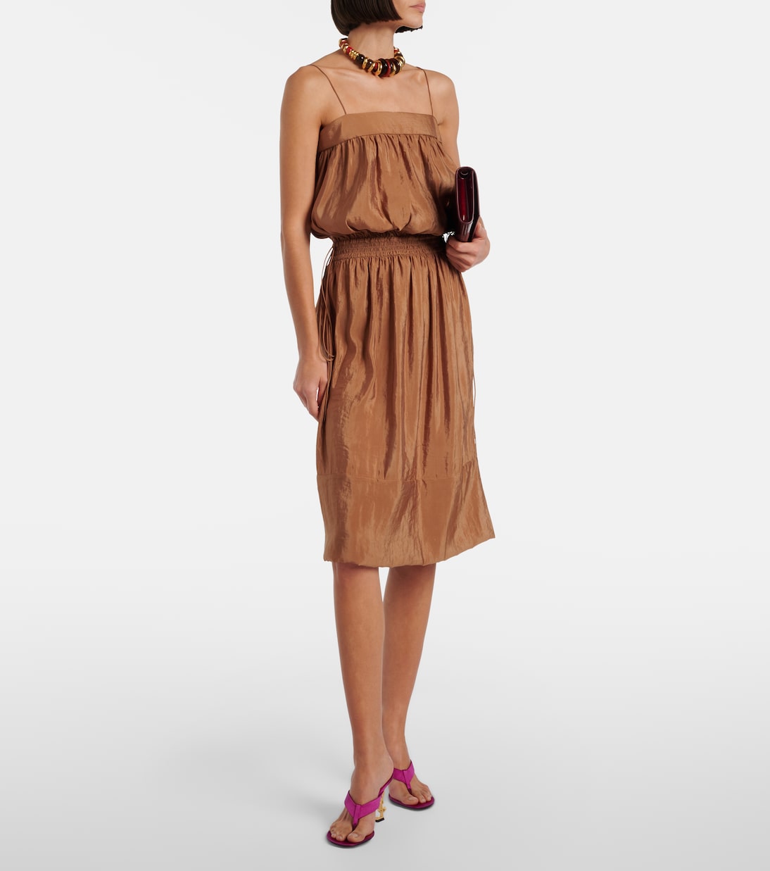 Sandalen Opyum aus Satin | Saint Laurent