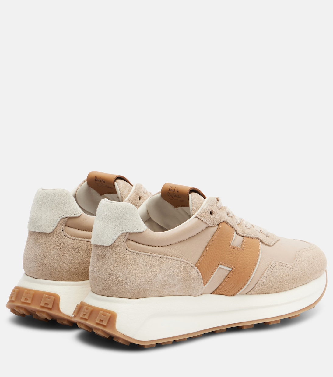 H641 leather and suede sneakers | Hogan