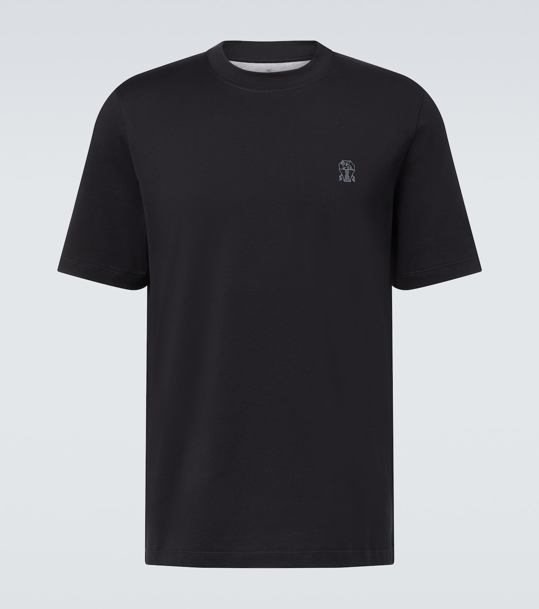 Printed cotton jersey T-shirt | Brunello Cucinelli