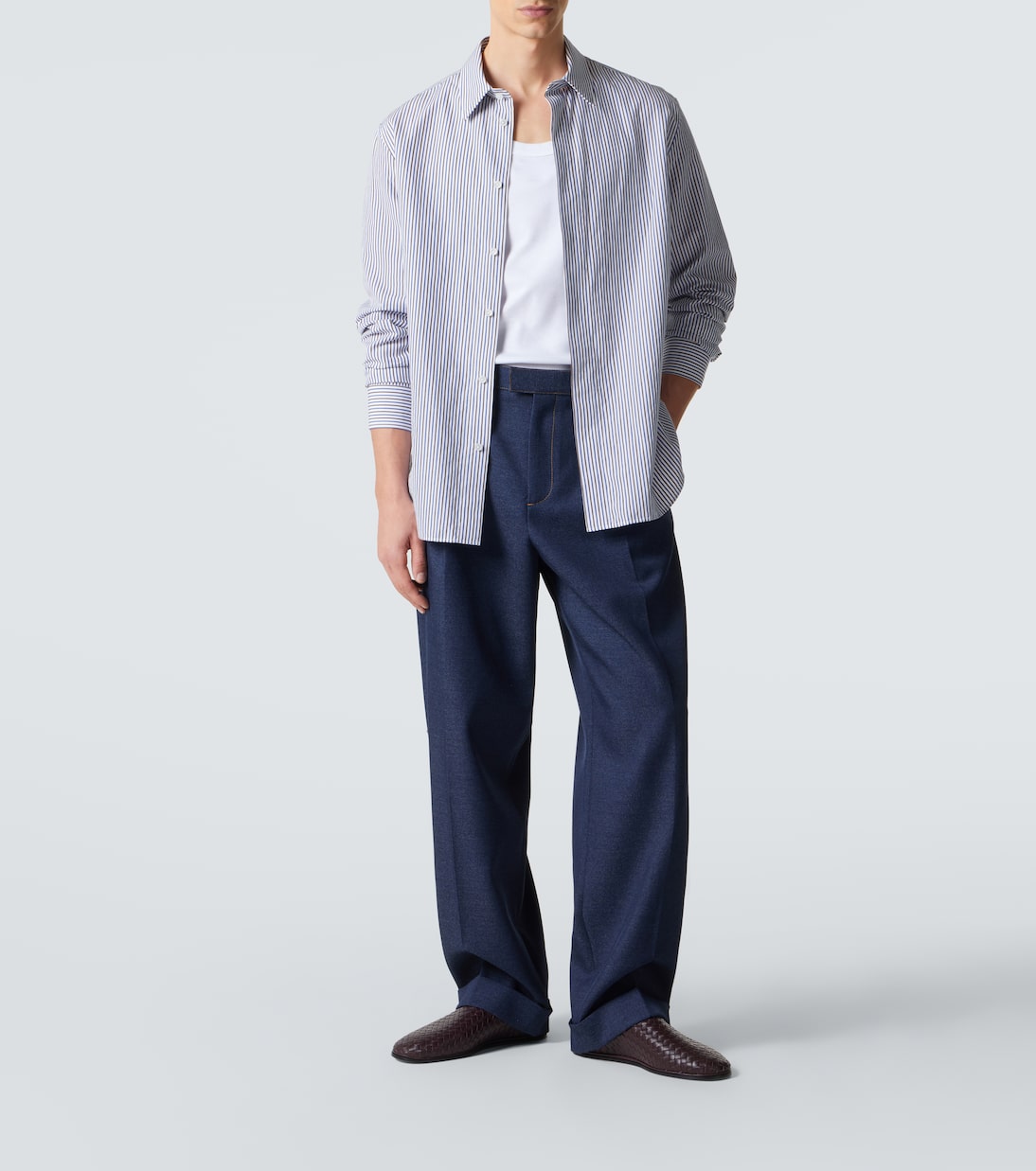 Chaussures slip-on Sunday en cuir Intrecciato | Bottega Veneta