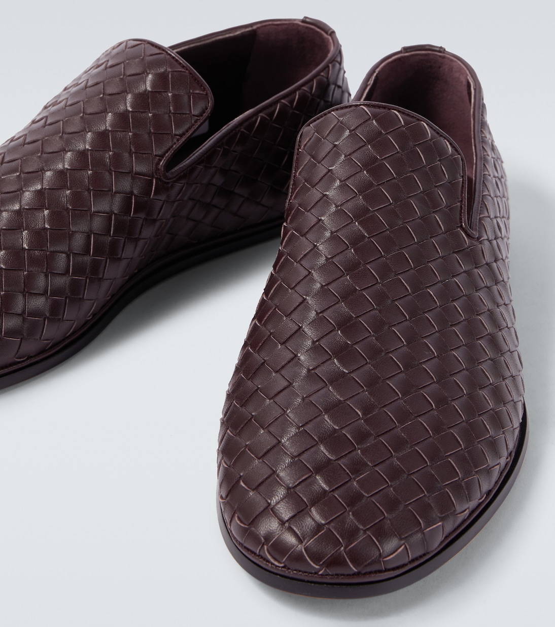 Chaussures slip-on Sunday en cuir Intrecciato | Bottega Veneta