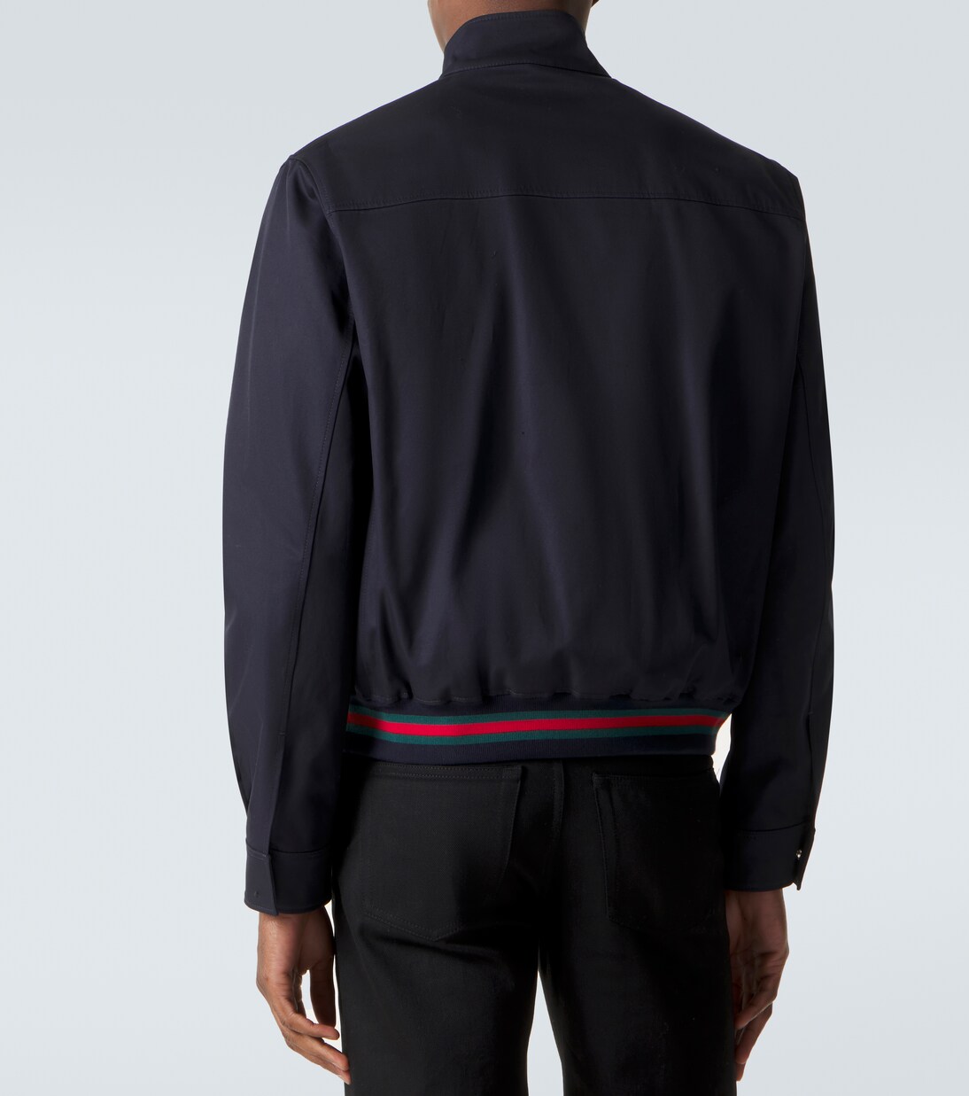 Web Stripe cotton twill jacket | Gucci