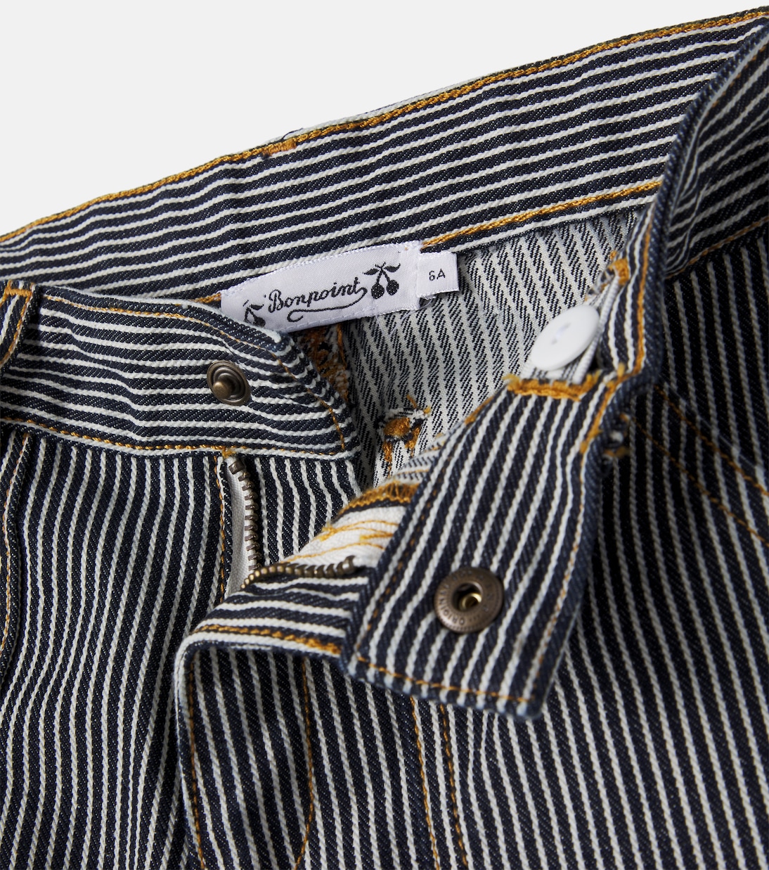 Levon striped denim shorts | Bonpoint