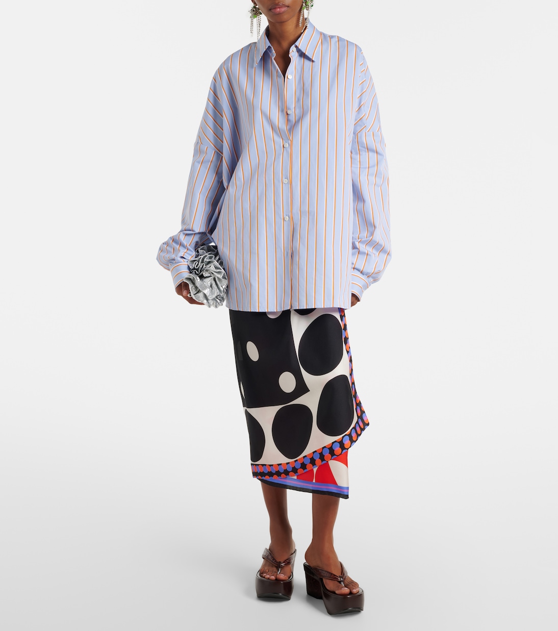 Bedruckter Wickelrock aus Seide | Dries Van Noten