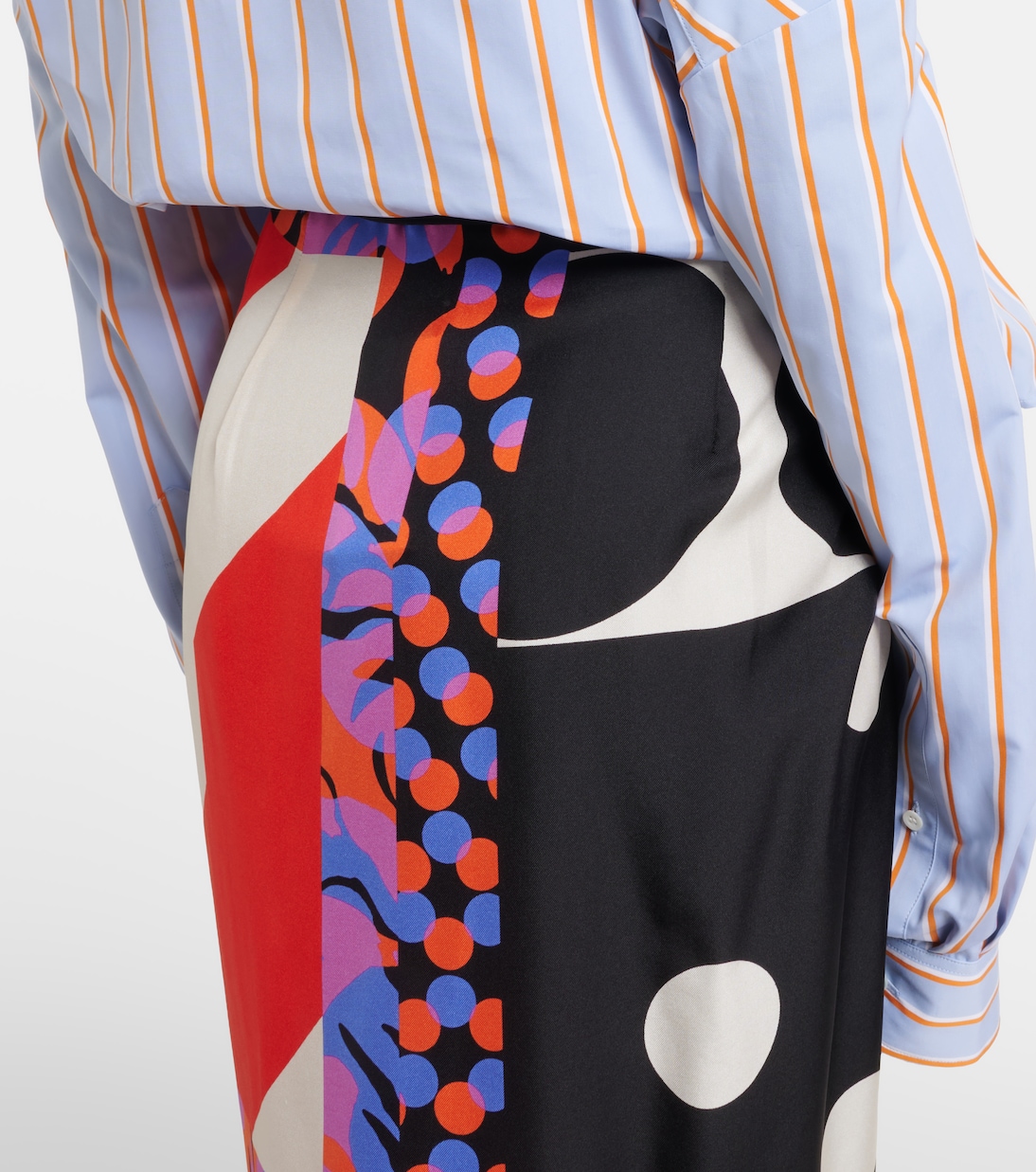 Bedruckter Wickelrock aus Seide | Dries Van Noten