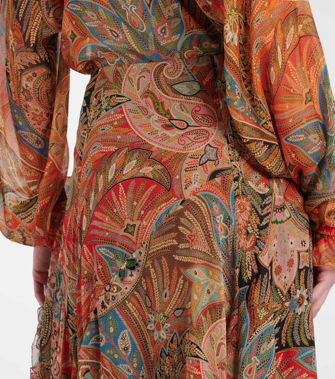 Jupe longue imprimée en soie | Etro