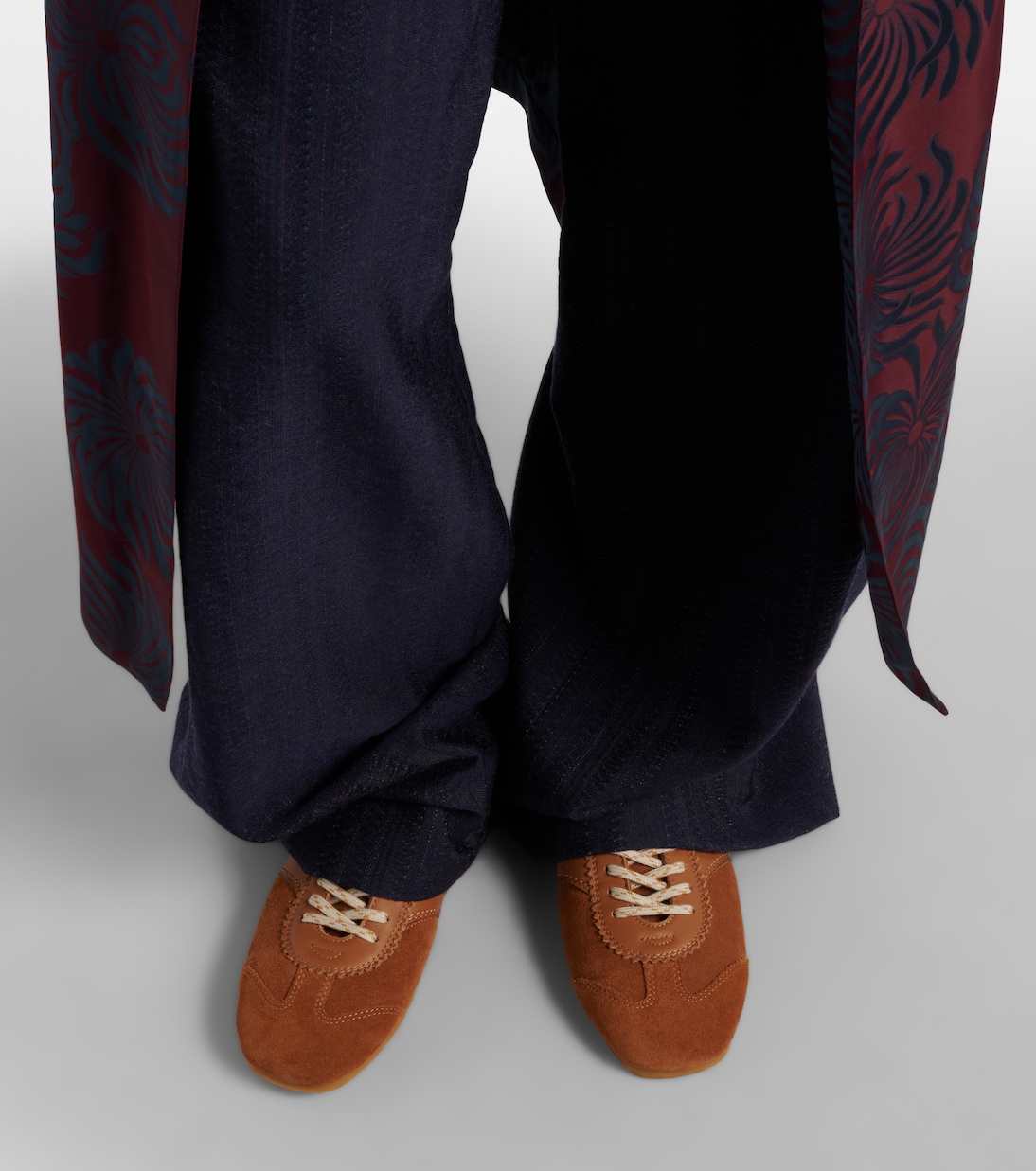 Sneakers in suede con pelle | Dries Van Noten