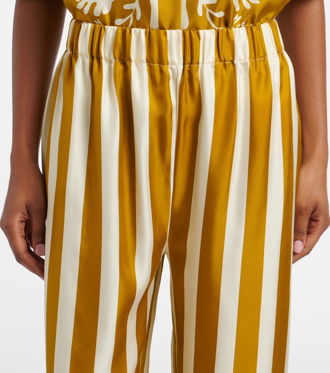 Pantaloni Pacha in twill di seta a righe | Eres