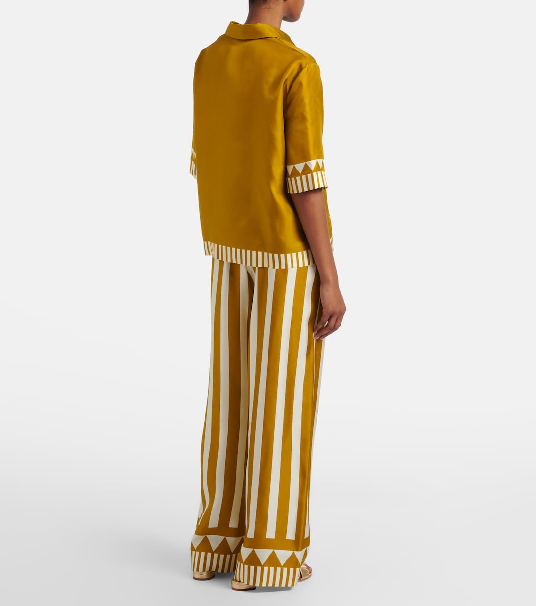 Pantaloni Pacha in twill di seta a righe | Eres