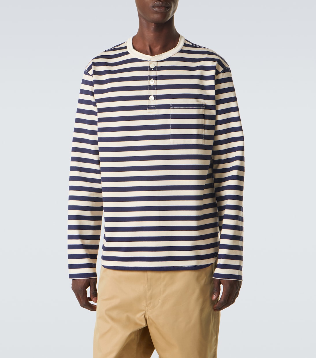 Longsleeve aus Baumwoll-Jersey | Junya Watanabe