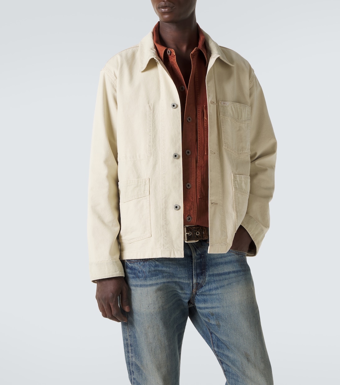 Jeansjacke mit Cord-Besatz | RRL