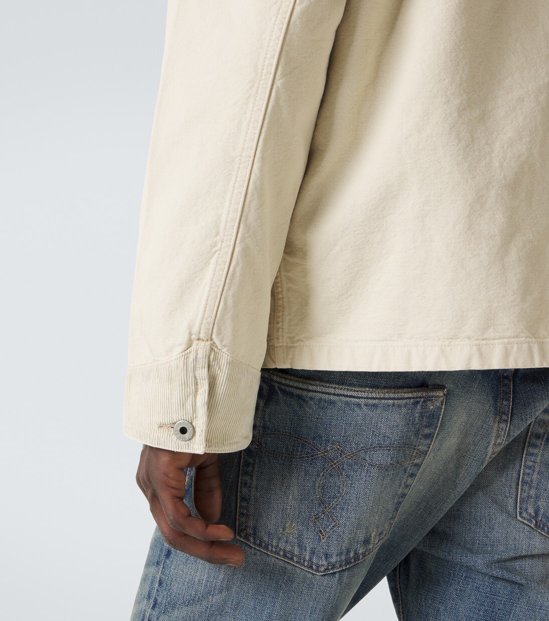 Jeansjacke mit Cord-Besatz | RRL