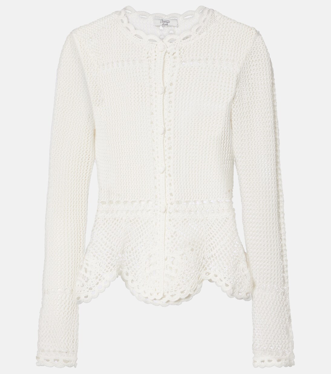 Crochet cotton cardigan | Erdem