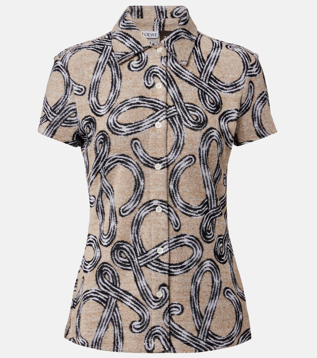 Paula's Ibiza Anagram cotton-blend top | Loewe