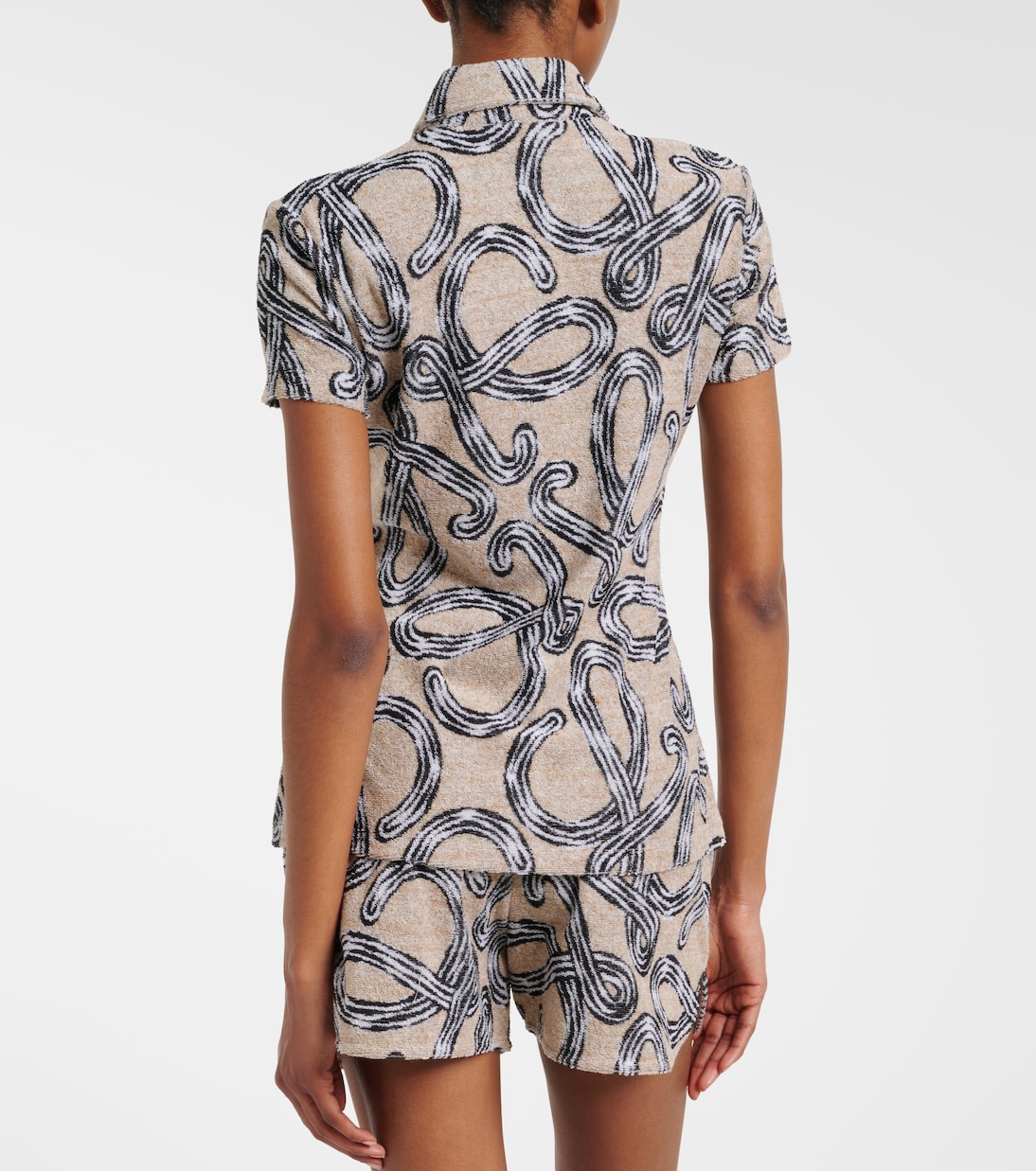 Paula's Ibiza Anagram cotton-blend top | Loewe