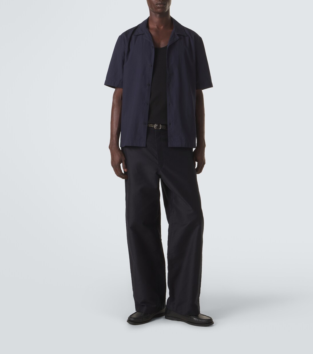 Striped cotton shirt | Sunspel
