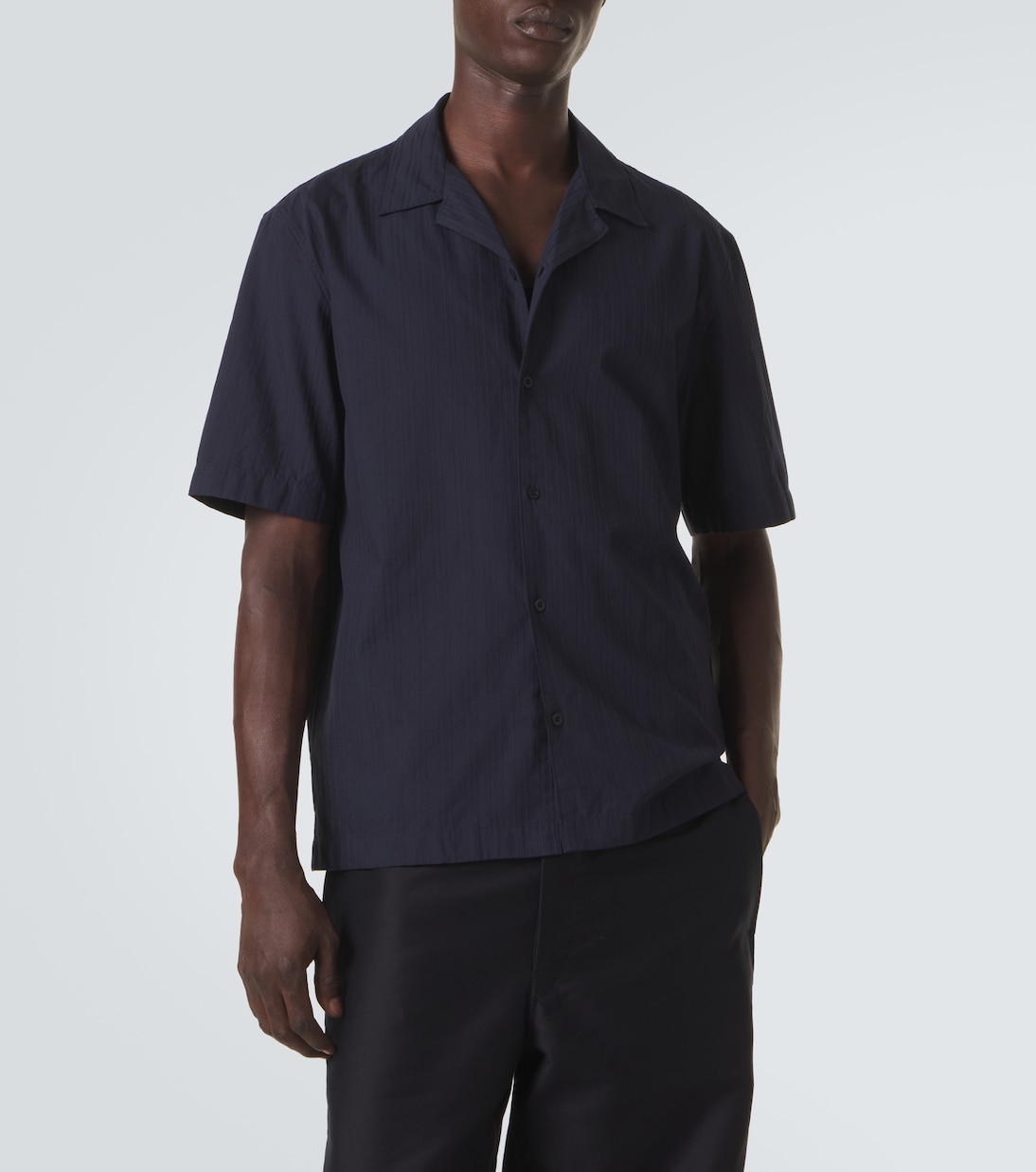 Striped cotton shirt | Sunspel